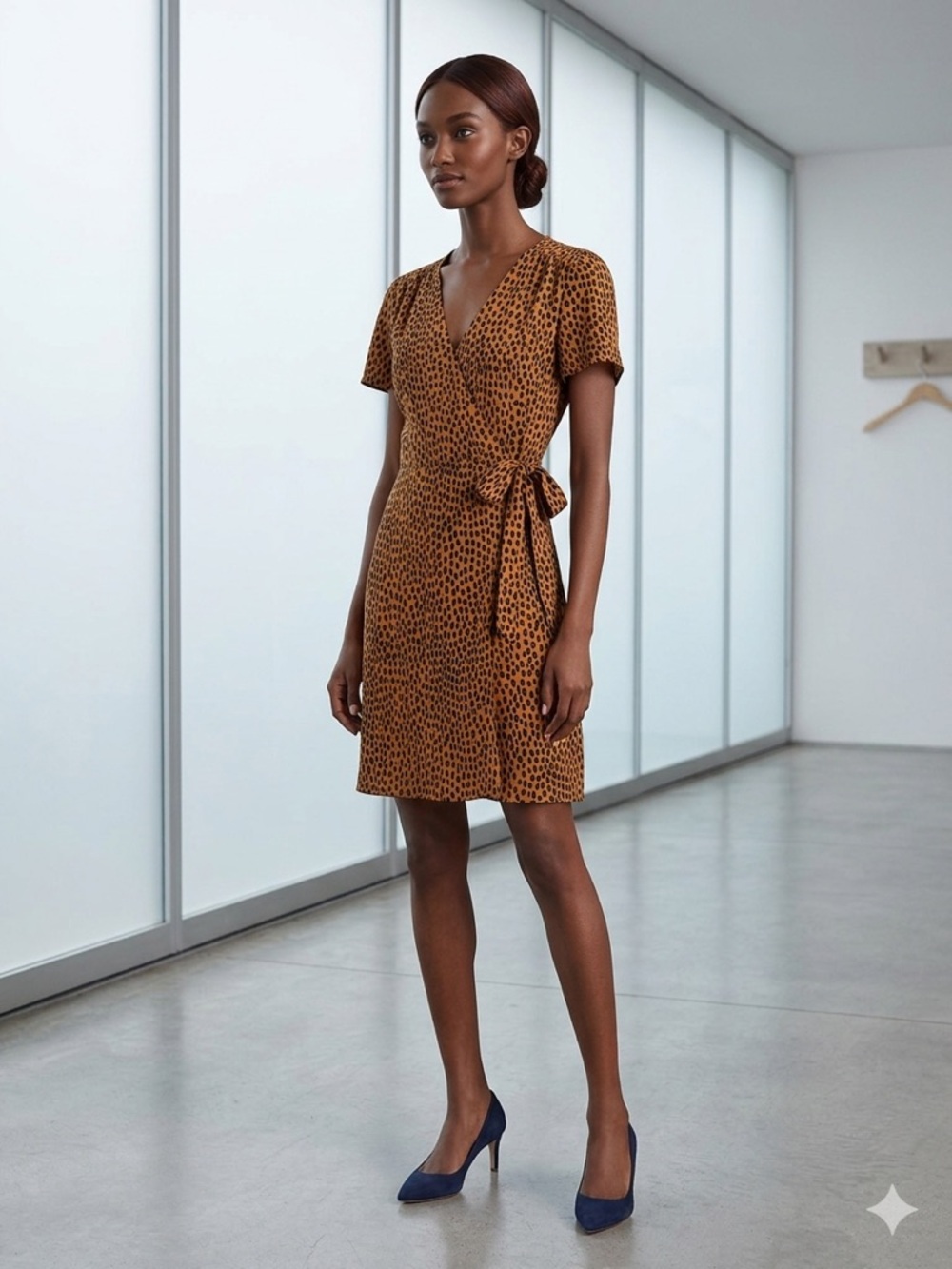 J. Crew Leopard Print in Sienna and Navy Sz 4